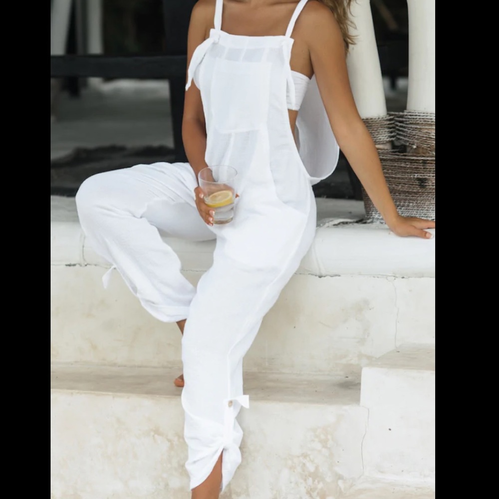 Andi Bagus Byron Overalls (White) S/M